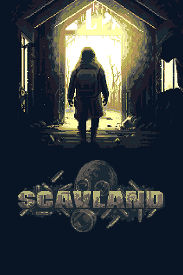 Official Scavland library cover showing a survivor entering the wasteland